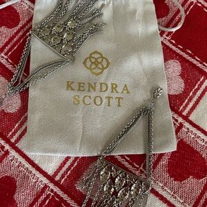 Kendra Scott Silver Fringe Earrings